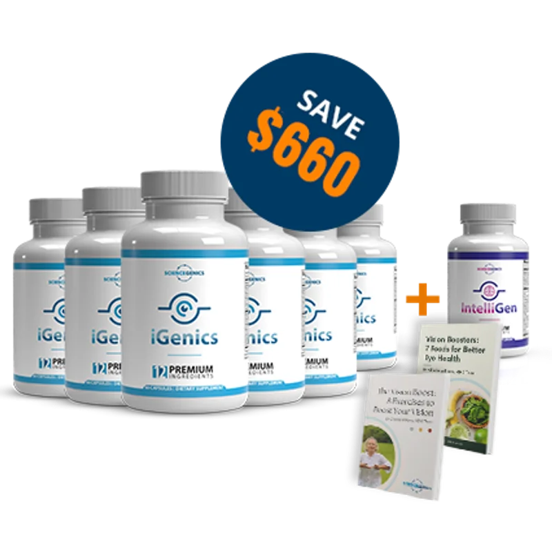 iGenics Sleep Support — 6 Bottle / 180 Day Pack